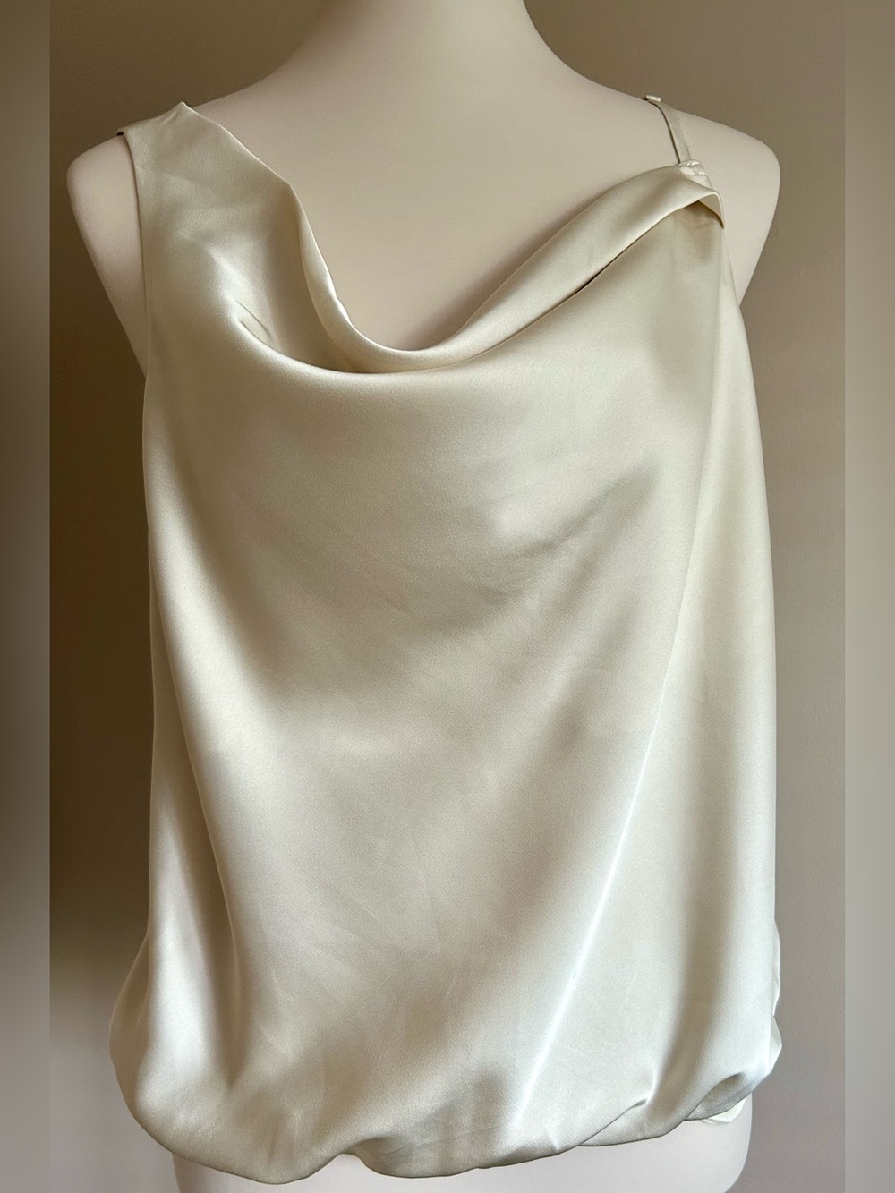 NWT - Gilli Cowl Neck Sleeveless Bodysuit in Champagne